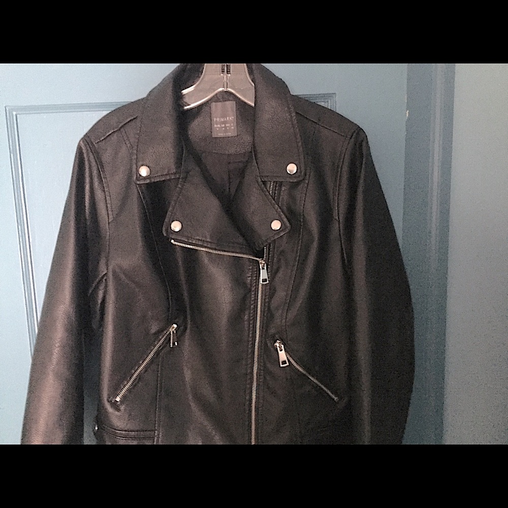 Primark NWOT Black Vegan Leather Moto Jacket
